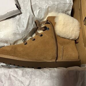 UGG Tan Winter Boots with Cream Fur